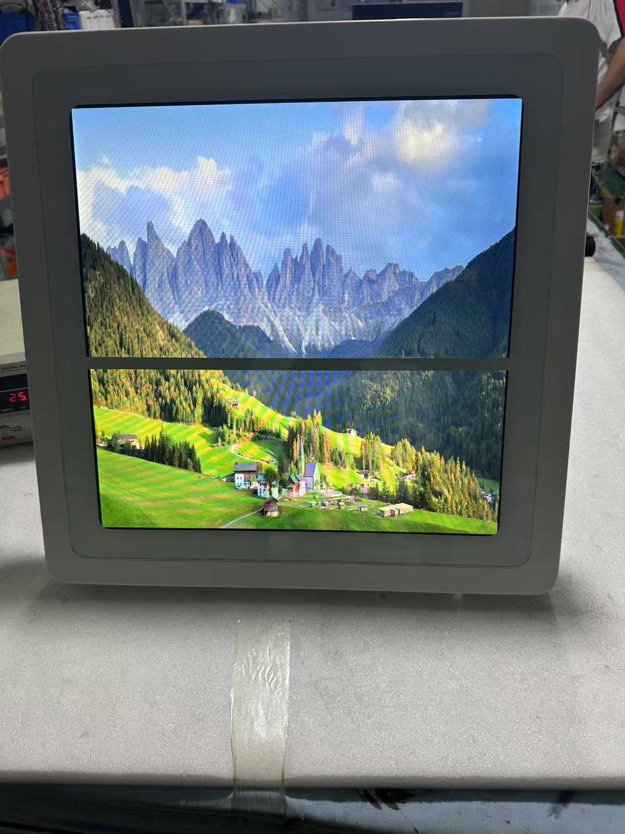 19.2Hərxana Square Touch Monitor Divar quraşdırılmış masaüstündəki ikili məqsəd