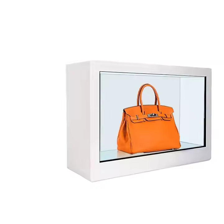 22inch 3D holoqram qutusu şəffaf LCD vitrin