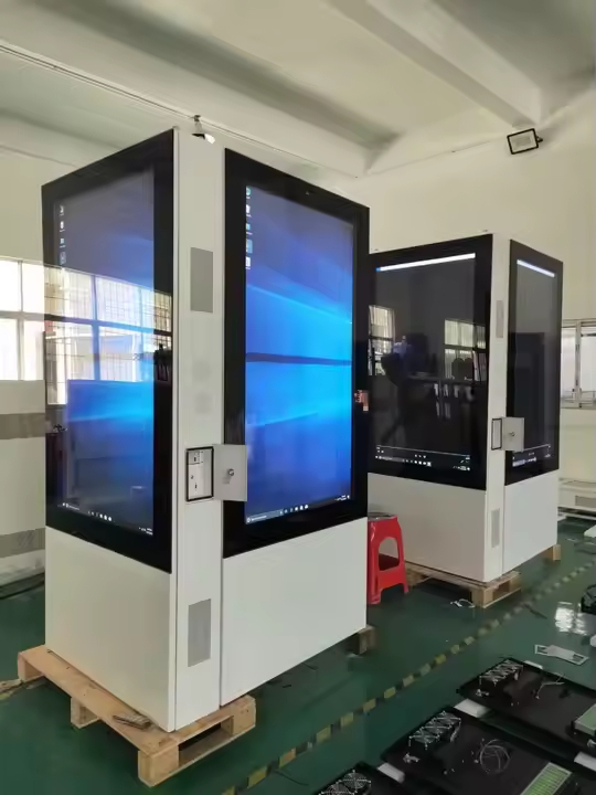 49 55 65 düymlük AGAR AG AG AR Glass 4K 4G ilə ikiqat tərəfli rəqəmsal lövhə