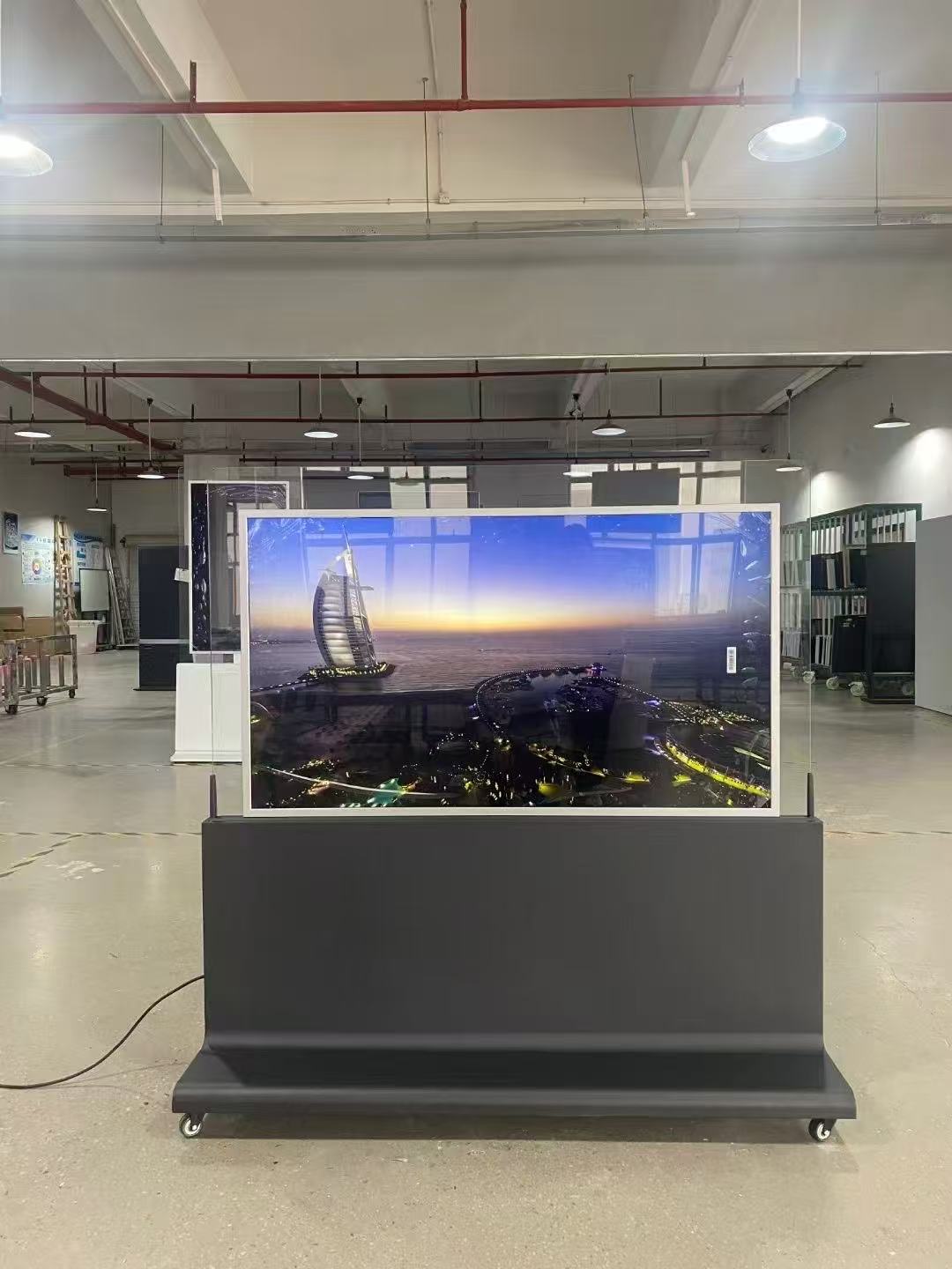 Döşəmə Daimi Duallı 55 düymlük LCD Landşaft ekranı Kiosk