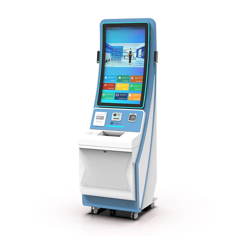 Kart oxuyucusu və A4 printer ilə interaktiv 39 düymlük sensoru ekran servisinin ödəmə öyüdüyü kiosk
